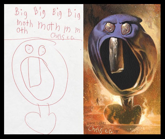 The Monster Engine: Children’s Drawings Painted Realistically | Amusing ...